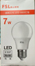 FSL佛山照明LED灯泡节能灯大螺口球泡7W黄光3000K5只装 实拍图