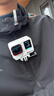 TELESIN(泰迅)适配大疆action4 5pro nano挂脖gopro13磁吸快拆挂脖运动相机insta360第一视角胸前固定支架 实拍图