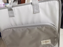 得力（deli）A4/7格横版布质风琴包多层文件夹试卷收纳袋 文件袋资料手提包资料册 学习办公PM339灰色 实拍图