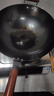 苏泊尔（SUPOR）铁锅精铁真不锈炒锅无涂层家用炒菜锅爆炒锅锤纹物理防粘明火专用 3-5人使用  【有副把手】 34cm 实拍图