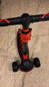 斯威（SWAY） 滑板车儿童 2-3-6-10-15岁宝宝大童滑滑车闪光轮折叠小孩踏板车 骑士黑-加宽闪光大轮+高度可调 实拍图