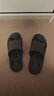 京东京造【浴室拖】拖鞋男士软弹速干漏水拖鞋eva浴室凉拖熠光黑42-43 实拍图