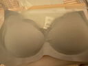 ubras花瓣杯软支撑文胸罩细肩带女士内衣女无钢圈聚拢椰青灰-背勾M 实拍图