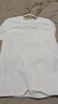 京东京造长袖t恤纯棉重磅圆领男士打底衫男卫衣秋季服饰 白色 M 实拍图