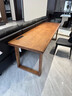 实木卧室大长条桌写字家用书桌办公工作台双人电脑桌台式电竞桌子 单桌实木K字腿结构*桌面需要开槽联系客服 长宽高120*60*75桌面4.6CM送货上门 实拍图