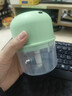 绞肉机小型打蒜器家用绞蒜切蒜器多功能辅食料理机电动蒜泥神器蒜蓉机自动切菜机压蒜器 浅绿色- 0.26L （升级大电机） 实拍图