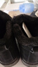 回力棉鞋男鞋冬季加绒加厚雪地靴男保暖防滑防水休闲鞋面包高帮靴子男 黑色WBN3146 40 实拍图