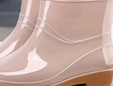 丽都依臣 雨鞋女 低筒劳保防水水鞋时尚外穿雨靴防滑防水胶鞋加厚耐磨钓鱼厨房工地洗车专用定制轻便舒适 实拍图