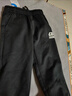 361°儿童夏季薄款长裤男童卫裤运动长裤女童秋冬保暖中大童休闲长裤 经典黑1501-男童【加绒】 130 实拍图