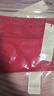 金三塔商场同款金三塔女式内裤100%桑蚕丝真丝高腰三角内裤NZF9A209 大红 1条 M 实拍图