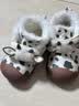 巴拉巴拉童鞋宝宝学步鞋男宝女宝加绒厚靴子秋冬婴儿鞋子高帮防滑 黑白色调00391 21 脚长12.8-13.2/内长14.2 实拍图