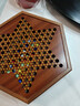 紫湖 跳棋大号棋子儿童中国跳跳棋木质抽屉棋盘60颗棋子套装12颗备子 实拍图