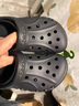 CROCS卡骆驰洞洞鞋贝雅男鞋女鞋轻便耐磨一脚蹬拖鞋休闲鞋|10126 黑色-001 41 /42(260mm) 实拍图