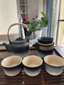 宅轻松 整套茶具黑白渐变套装陶瓷简约家用办公送礼茶杯茶壶茶套12件套 实拍图