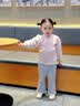 班喜迪女童裤子秋装2026新款洋气休闲长裤宝宝卫裤春秋季儿童公主喇叭裤 灰色 100 实拍图