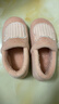 京东京造家居包脚棉拖鞋轻简毛绒保暖包跟棉拖鞋女款 花簇粉40-41 JZ-3222 实拍图
