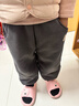 嘟嘟家儿童裤子冬季宝宝加厚加绒长裤男童休闲裤女童秋冬童装潮 深灰110 实拍图