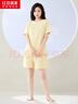 红豆居家（Hodohome）女式春夏简约休闲可外穿短袖睡衣女纯棉家居服 实拍图