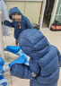 巴布豆（BOBDOG）95绒儿童羽绒服2025年新款男女童A类抗菌防风面料大兜连帽外套 藏青色 【A类面料 贴身可穿】95绒 100 【约身高80-90m 体重26斤】 实拍图