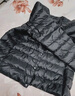 cheercoco2025冬季新款轻薄羽绒服女内胆小个子长袖圆领内穿无领轻便背心潮 黑色 L 【100-115斤】 实拍图
