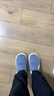 安尚芬棉拖鞋男士秋冬居家居防滑加绒保暖厚底户外防水全包跟羽绒棉鞋女 蓝色【升级加厚款】 42-43 适合41-42 实拍图