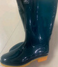 回力雨鞋女时尚户外下雨天防水雨靴水鞋耐磨胶鞋6813墨绿中筒38 实拍图