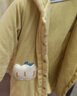 童泰（TONGTAI）婴儿连体衣冬季纯棉夹棉宝宝衣服新生儿连帽哈衣爬服黄色90cm 实拍图