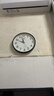 康巴丝（Compas）挂钟客厅 简约静音客厅石英钟表挂墙时钟 c2866 黑色 30.5cm直径 实拍图
