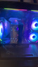 宁美 定制 N系列 台式电脑机箱风扇 主机散热风扇 LED 炫光 12CM 静音 降温 /单拍不发货/搭配主机下单 棱镜6PRO ARGB 黑色 实拍图