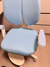读书郎儿童学习椅中小学生写作业写字椅子家用可升降椅调节背座椅 真追背8cm+一键启动+升降脚踏蓝 实拍图