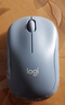 罗技（Logitech）M221 轻音鼠标 无线鼠标 办公鼠标 对称鼠标 带无线微型接收器 雾霭蓝 实拍图