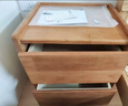 京东京造实木床头柜 天然橡胶木|大容量2抽 卧室收纳柜储物柜 CB02 实拍图