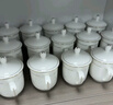 陶相惠 茶杯骨瓷办公杯会议杯陶瓷盖杯开会杯子商务办公水杯带盖10只装 实拍图