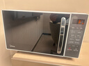 美的（Midea）家用微波炉 小型平板式高效速热20升 智能菜单 一键解冻杀菌除味  大平板底盘易清洁 宝宝辅食菜单 M2C 实拍图