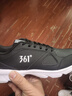 361°运动鞋男鞋秋冬季透气网面跑鞋黑色通勤轻质户外慢跑步鞋 曜石黑/361度白【皮革面防泼水】 39 实拍图