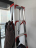 奥质加宽铝合金梯子双层加厚梯子家用折叠梯双侧人字梯室内工程登高步梯爬梯0.5米至2.5米八项高度可选 2.0米【全加固款】 实拍图