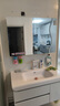 京舰新款肤感一体盆洗脸盆柜卫浴室柜组合柜洗脸面盆洗手面盆洗漱台池 100圆弧美妆镜柜+新款肤感盆 实拍图