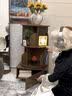 小匠材旋转书架立式落地360°书柜可移动落地置物架客厅书柜三层胡桃色 实拍图