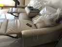 芝华仕（CHEERS）头等舱绅士智能电动0靠墙直排沙发头层牛皮简约芝华士50611B橙意 【翻到几+进扫地机】棉白色-小三座双电-2.17M 优先发货（详询客服） 实拍图