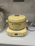 北鼎（Buydeem）电饭煲锅具套装 不粘锅煎锅火锅奶锅烤肉锅辅食炒菜做饭 节日送礼 2件套|电饭煲+火锅 3L 小鹅黄 实拍图