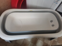 世纪宝贝（babyhood）泡澡桶 家用成人浴桶可折叠洗澡桶 儿童浴缸二胎游泳桶 322灰 实拍图