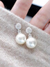 DAISY DREAM玫瑰的故事刘亦菲同款珍珠耳钉女2025新款爆款耳环轻奢银针耳饰品 925银针流苏珍珠耳环 实拍图