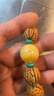 炫夏附证书天然原矿蜜蜡单珠子散珠圆珠琥珀鸡油黄白花蜜手串金刚配珠 蜜蜡珠子单颗约18mm（附证书） 实拍图