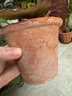 掬涵红陶小花盆多肉绿植盆花器特大号粗陶陶土透气泥瓦培栽盆种植花器 B款小号1个（12*9.5cm） 实拍图