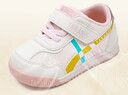 泰兰尼斯秋季学步鞋男宝宝鞋子女童婴儿鞋透气软底机能鞋白粉19码 实拍图