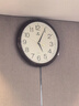 康巴丝（Compas）挂钟客厅静音走时大尺寸石英钟表挂墙新款时钟 3439A 咖木色 41cm 实拍图