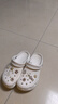 卡骆驰（crocs）经典云朵Clog女沙滩洞洞鞋凉拖鞋206750 206750-100  39（39-40） 实拍图