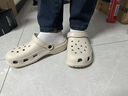 利达妮（TZLDN）厚底洞洞鞋男士夏季外穿沙滩凉鞋防滑防臭eva包头拖鞋手术室专用 卡其色 42 -43【标准码】 实拍图