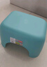美丽雅塑料家用小板凳子 加厚防滑矮凳儿童浴室洗澡换鞋凳 蓝色1只 实拍图