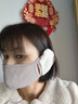 Babysir加绒保暖口罩冬季防风防寒眼镜不起雾骑行防尘护耳口罩高颜值灰色 实拍图
